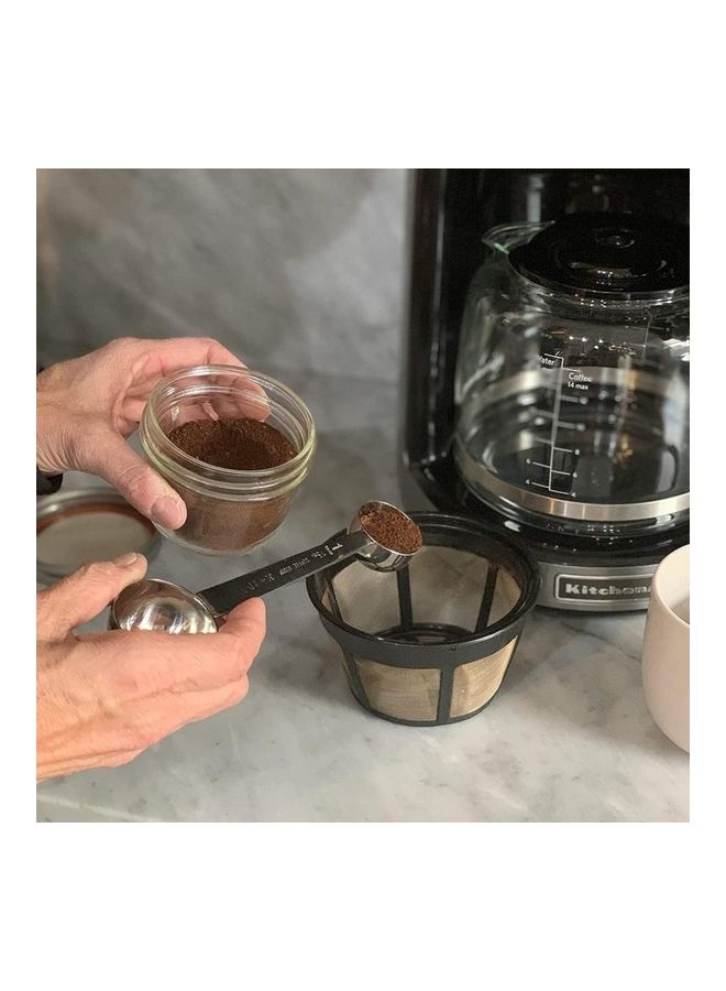 XiuWoo 2-In-1 Stainless Steel Coffee Scoop  Spoon Silver - Image 4