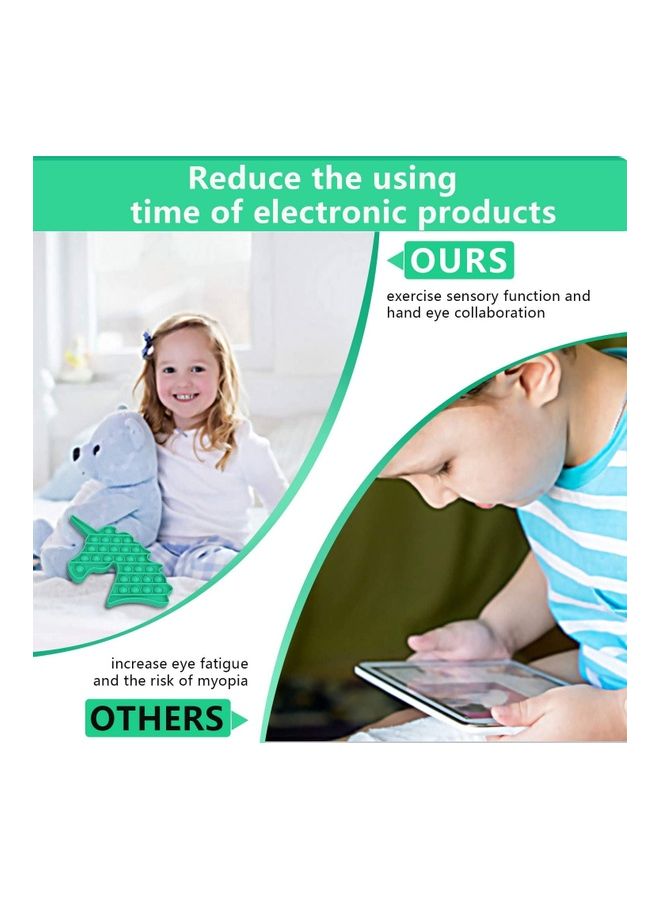 XiuWoo Push Pop Bubble Sensory Fidget Toy 16.5x1.5x17.5cm - Image 2