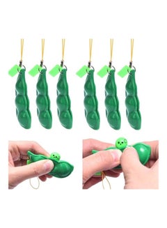 XiuWoo 6-Piece Fidget Squeeze Bean Toy 2.76 x 0.78cm  - Image 1