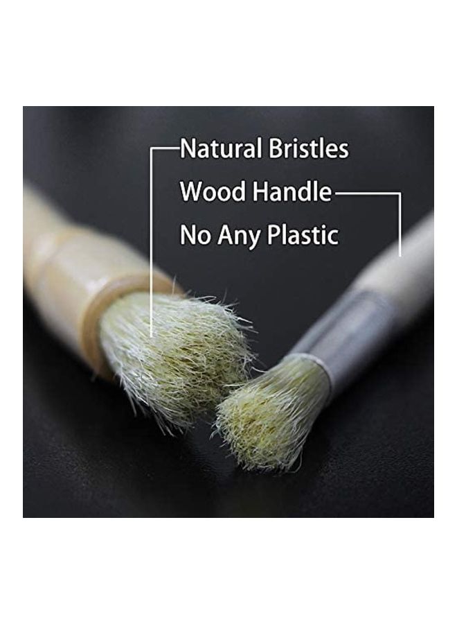 XiuWoo Pack Of 2 Grinder Cleaning Brushes Beige  - Image 4
