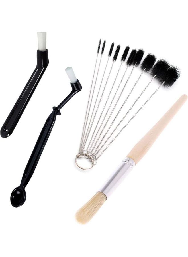 XiuWoo 13-Piece Coffee Cleaning Brush Set Multicolour - Image 1