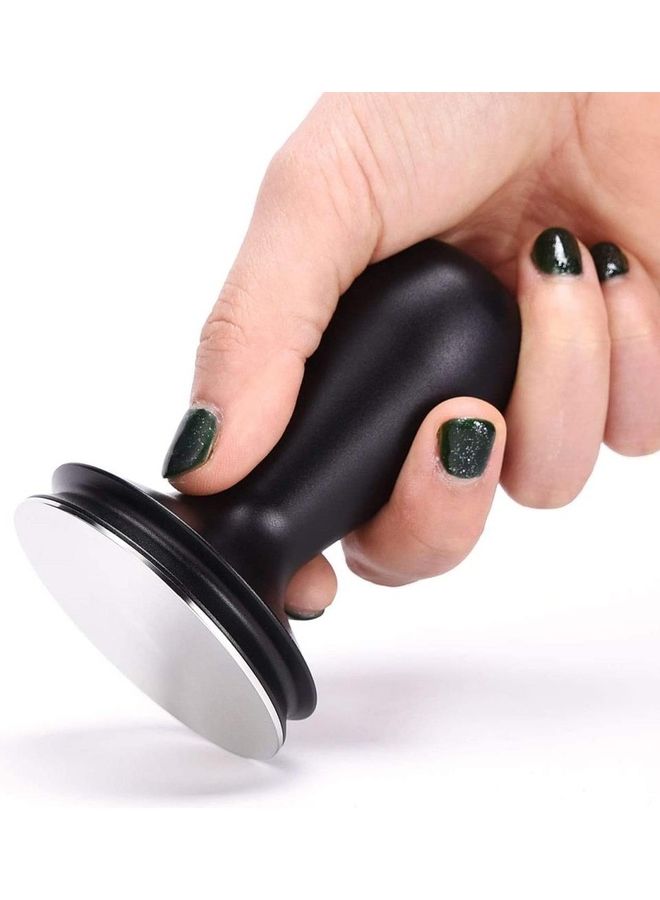 XiuWoo Coffee Distributor With Single-Line Convex Base Black - Image 2