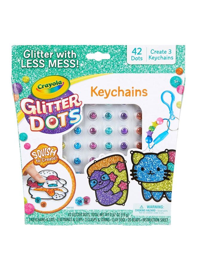 كرايولا مجموعة لعب بتصميم ملصقات منقطة لامعة غير سامة من البلاستيك من 42 قطعة - Image 2