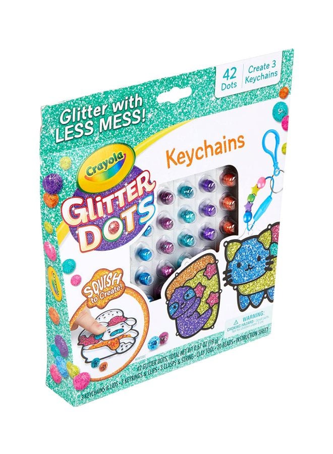 كرايولا مجموعة لعب بتصميم ملصقات منقطة لامعة غير سامة من البلاستيك من 42 قطعة - Image 4