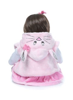Decdeal Reborn Baby Doll with Pink Rabbit Outfit 43.3x15x24.5cm  - Image 2