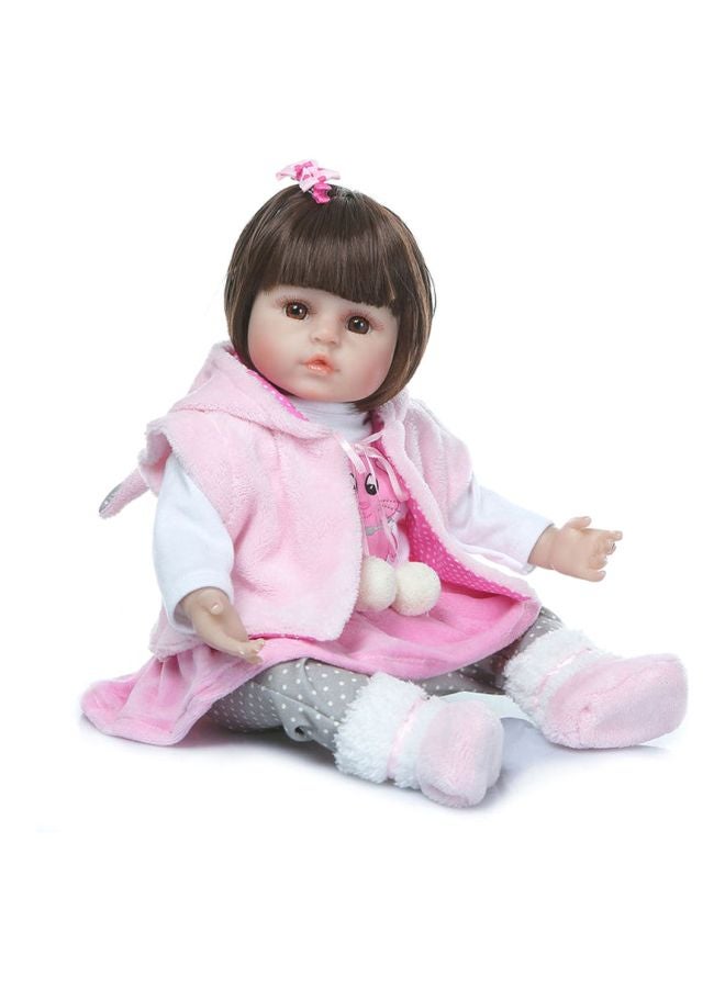 Reborn Baby Doll with Pink Rabbit Outfit 43.3x15x24.5cm - v1614417288/N43979347A_3