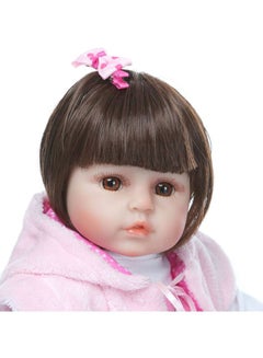 Decdeal Reborn Baby Doll with Pink Rabbit Outfit 43.3x15x24.5cm  - Image 5