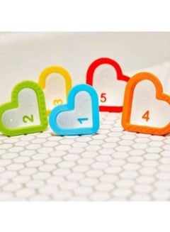 5-Piece Hearts Stacking Bath Toys 15922 5.25x2.38x6.56inch - v1614417307/N24201684A_3