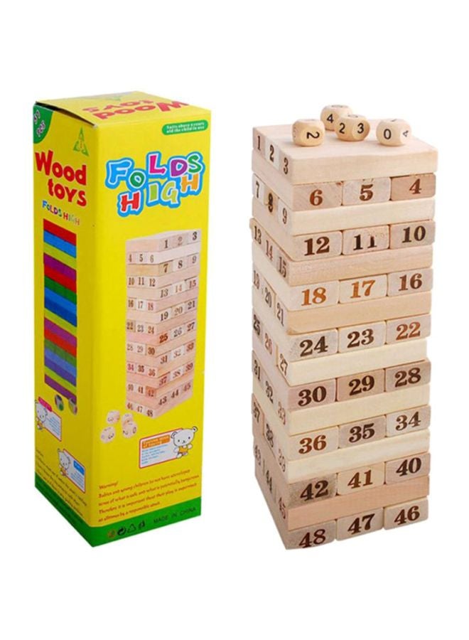 Beauenty Fold High Wooden Stacking Toy - Image 1