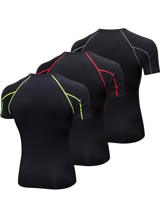 Generic Pack Of 3 Training Short Sleeves Shirts XL  - Image 3
