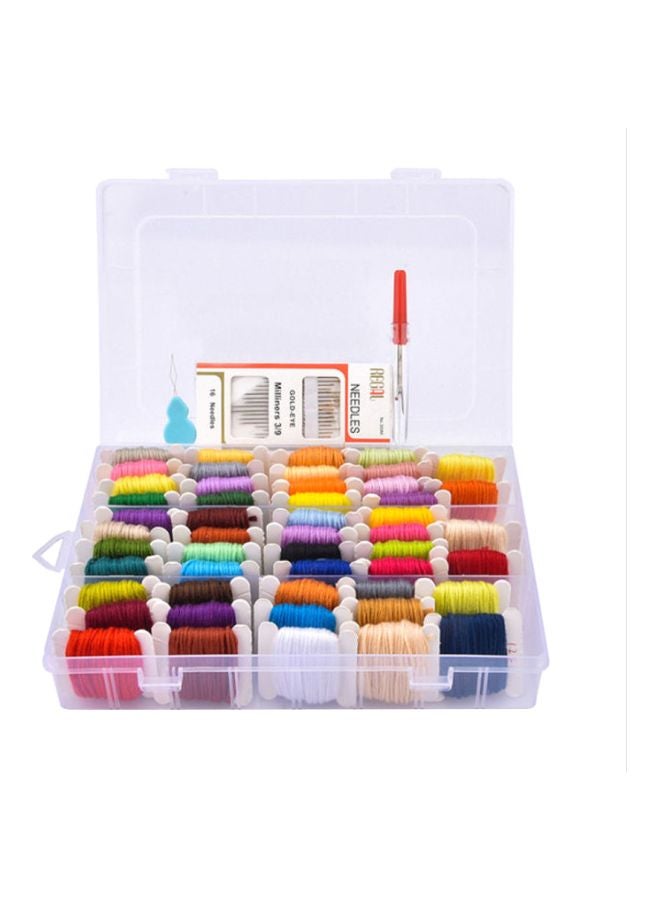 Beauenty 50-Piece Thread Hoops Diy Sewing Kit Multicolour  - Image 1