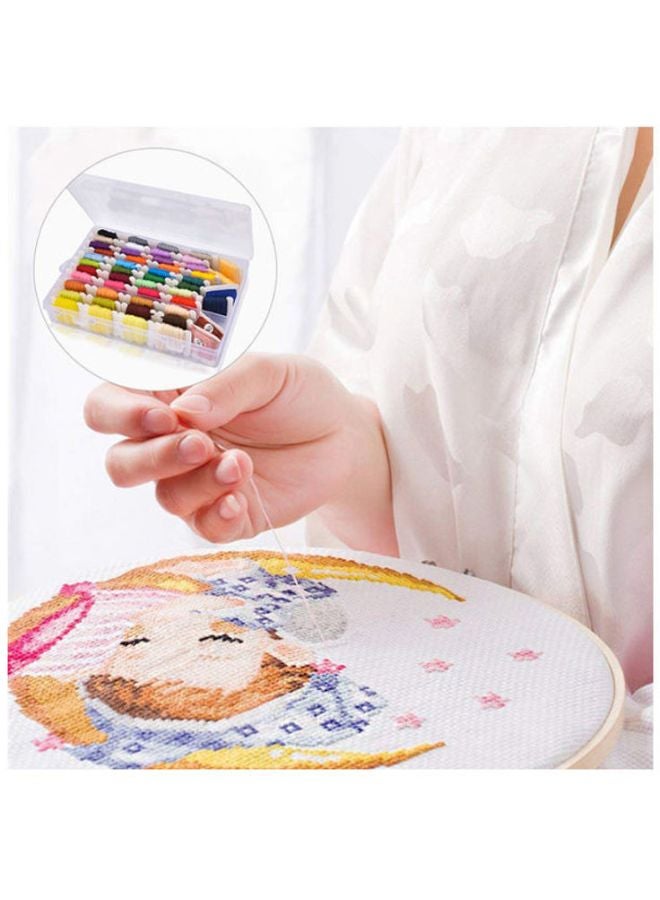 Beauenty 50-Piece Thread Hoops Diy Sewing Kit Multicolour  - Image 3