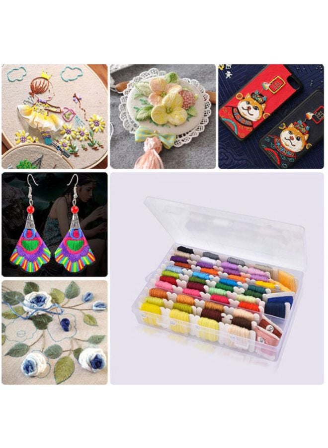 Beauenty 50-Piece Thread Hoops Diy Sewing Kit Multicolour  - Image 4