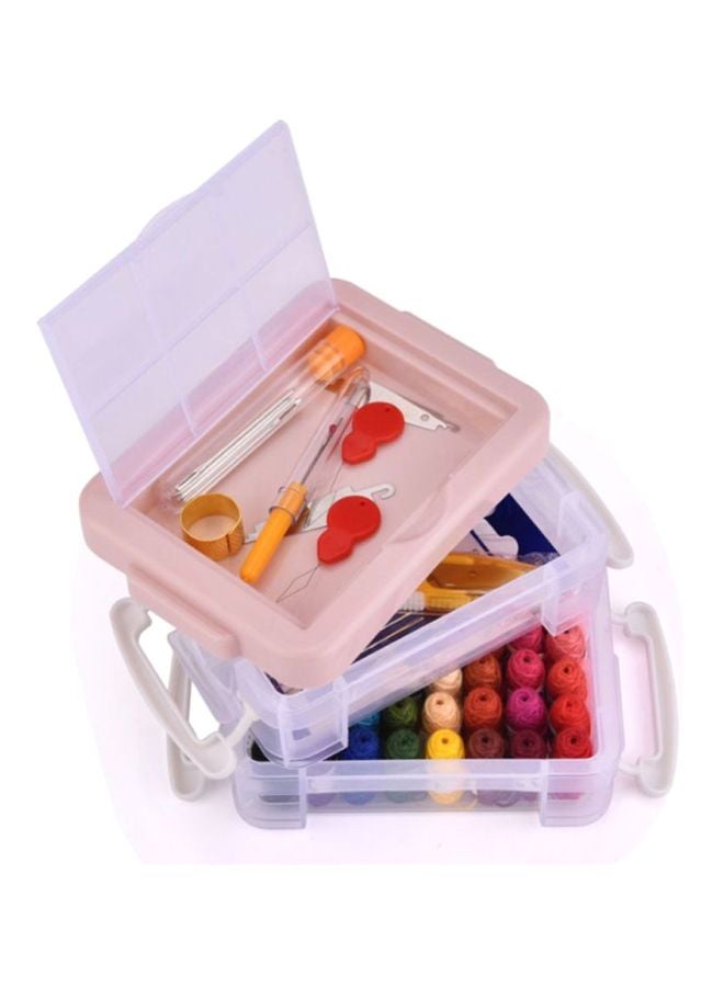 بيوينتي طقم إبر تطريز للتشكيل الذاتي وردي/أصفر/أخضر - Image 3