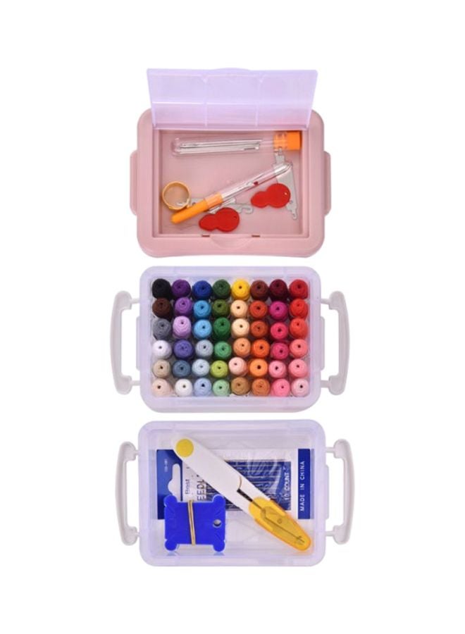 بيوينتي طقم إبر تطريز للتشكيل الذاتي وردي/أصفر/أخضر - Image 4