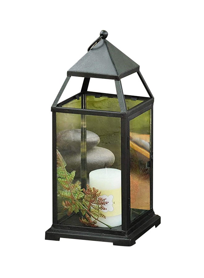 فانوس شموع للزينة أسود / شفاف 29 x 13سم  - Image 2