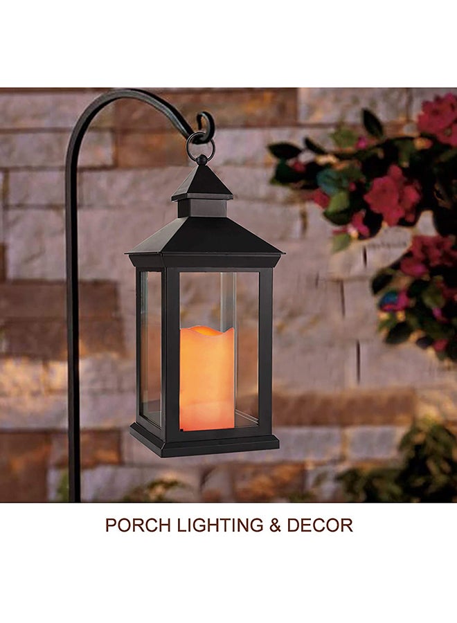 فانوس شموع للزينة أسود / شفاف 29 x 13سم  - Image 5