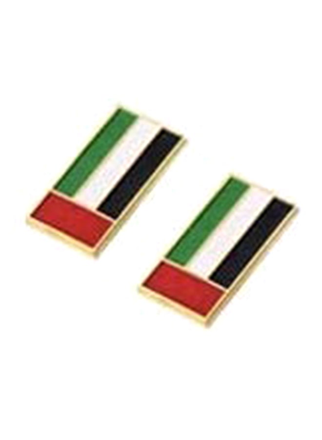 Vitacelli 2-Piece UAE Flag Magnetic Badge Multicolour - Image 1
