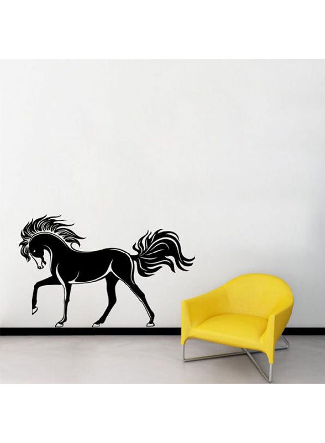 ملصق جداري بتصميم حصان كازا فاكرا أسود 115*73سم - Image 1