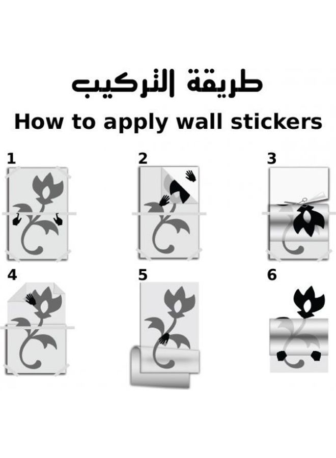 ملصق جداري بتصميم حصان كازا فاكرا أسود 115*73سم - Image 2