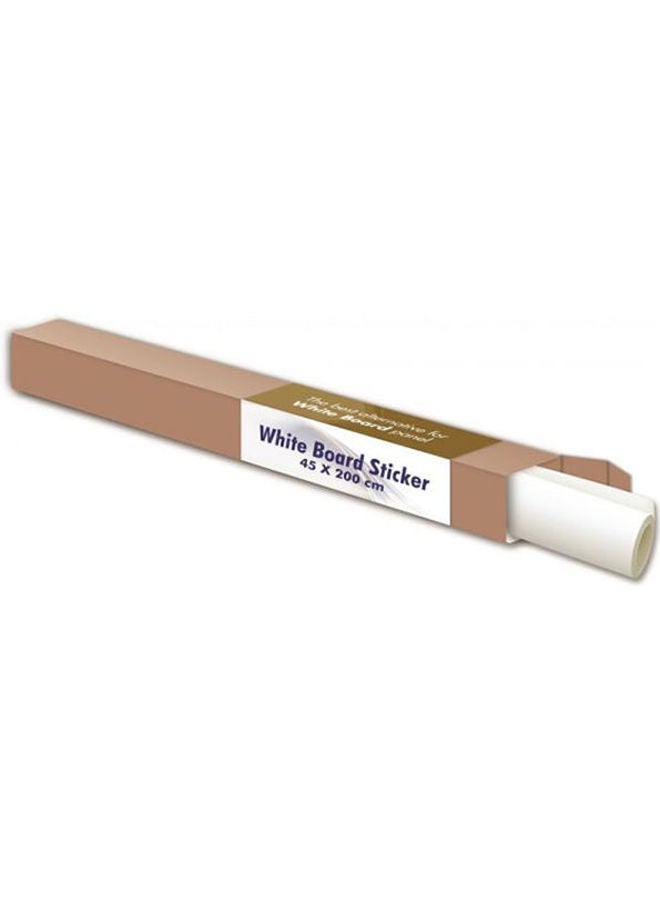 Generic Whiteboard Sticker Wall Paper Decor Removable Vinyl White Chalkboard. Black 45X200cm 
