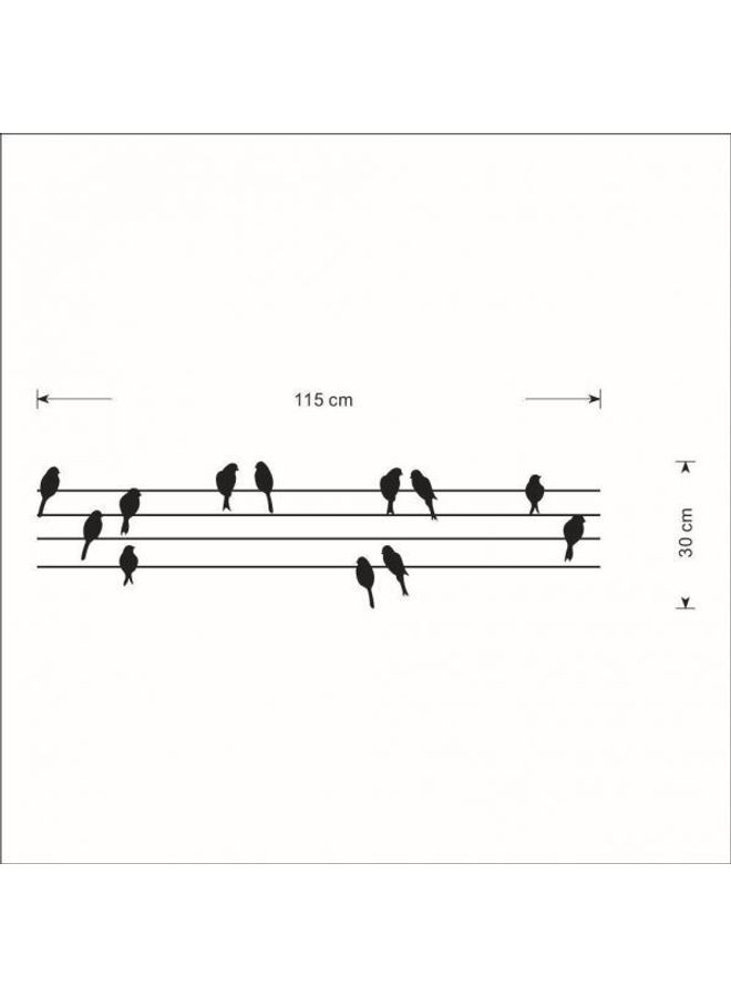 Wall Stickers For Livingroom Art Wall Poster Mural Black 50X57cm - Image 2