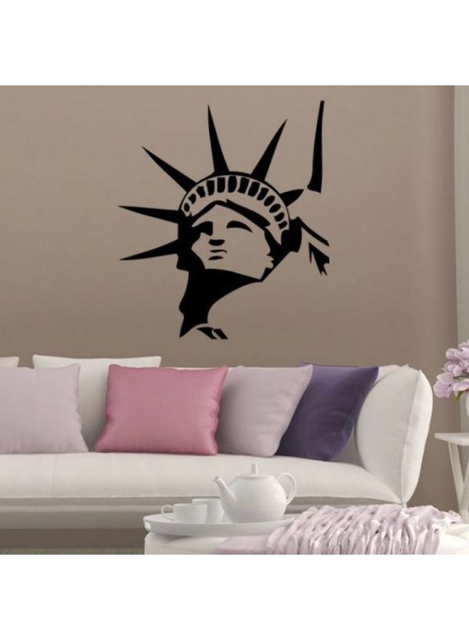 Statue Of Liberty Wall Stickers Bedroom Living Room Decorative Wall Stickers. Black 70X50cm - Image 2
