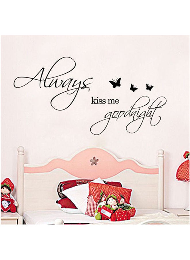 Words, Quotes, Letters & Numbers Wall Stickers Removable Waterproof Bedroom Living Room Sitting Room Bathroom Black 20*55cm - Image 1