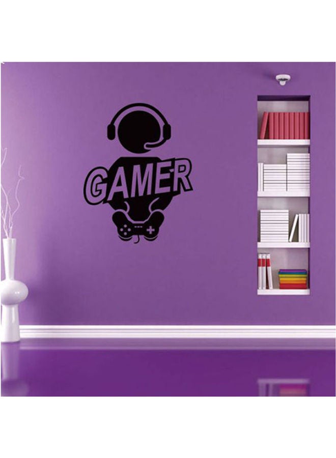 European Style Wall Sticker-Gamer Shape Black 57X62cm - Image 1