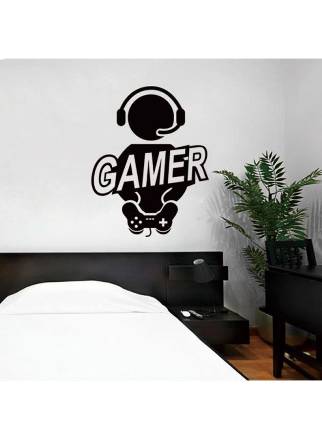 European Style Wall Sticker-Gamer Shape Black 57X62cm - Image 2