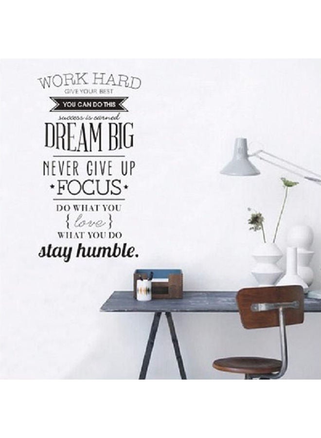 Inspirational English Rumors W Stickers Waterproof Stickers Can Be Removed Black 100X55cm