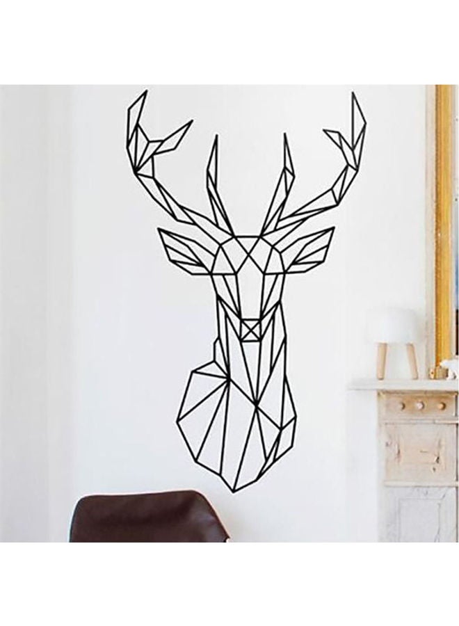 Wall Sticker  Geometric Deer Black 90*60cm 