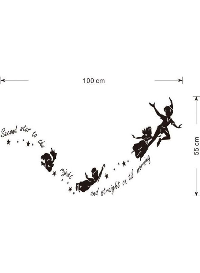 Wall Sticker Nursery Kid Bedroom Black 60x30cm - Image 2