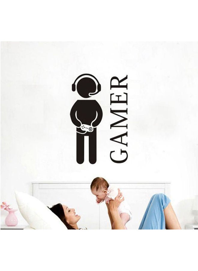 Game Boy Living Room Bedroom Background Decorating Removable Wall Stickers Black 60XX40cm