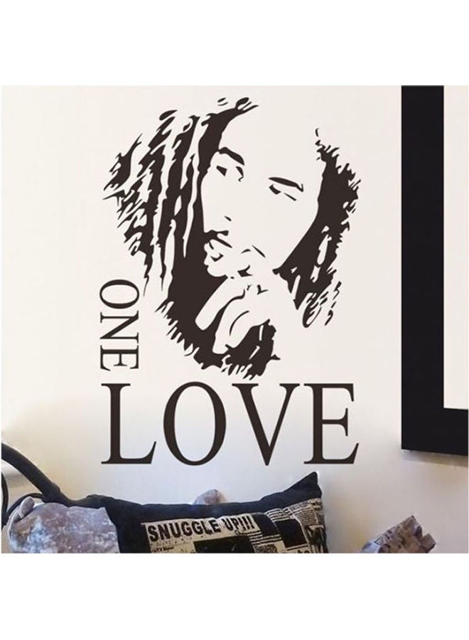 Generic - Wall Sticker  Bob Marley Black 90*60cm - Image 1