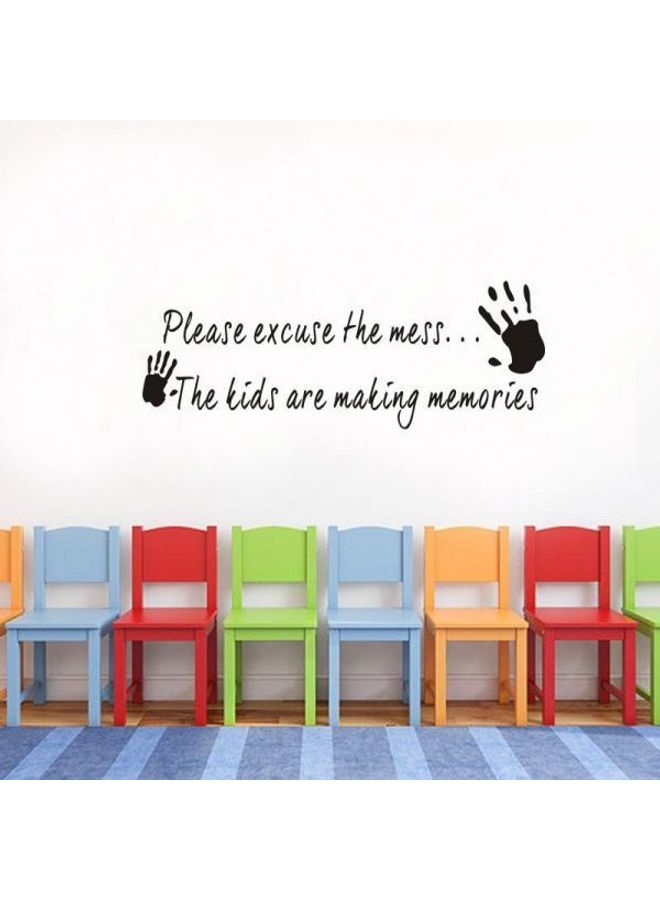 English Word Palm Living Room Wall Stickers Sofa Background Wall Papers Black 14X38cm - Image 2