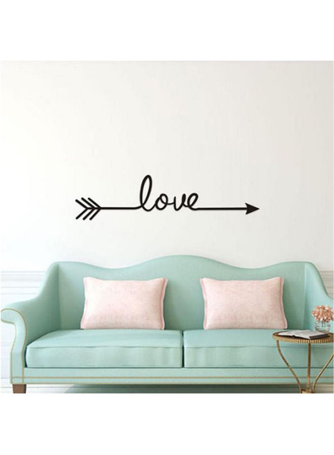 Love Arrow Wall Sticker Living Room Bedroom Sofa Background Black 10X50