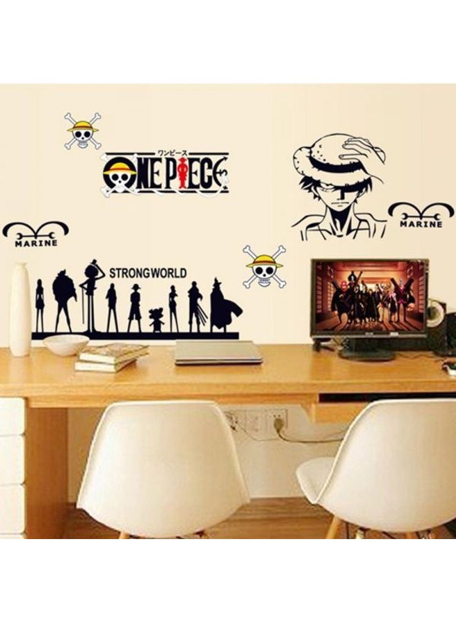 Removable One Piece Road Fly Tv Wall Sofa Background Study Room Decoration Wall Sticker Black 90X60cm - Image 2