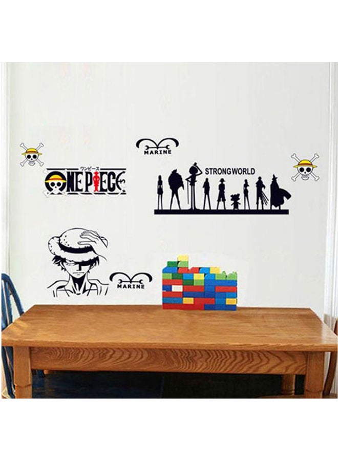 Removable One Piece Road Fly Tv Wall Sofa Background Study Room Decoration Wall Sticker Black 90X60cm - Image 1