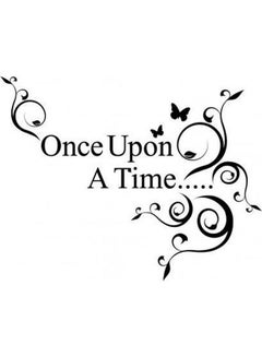 Once Upon A Time Wall Sticker Removable Decal  Quotes [8045] Black 44X58