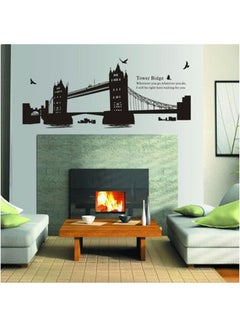 London Twin Bridge Personality Fashion Wall Stickers Children Room Decoration Black 60X90cm