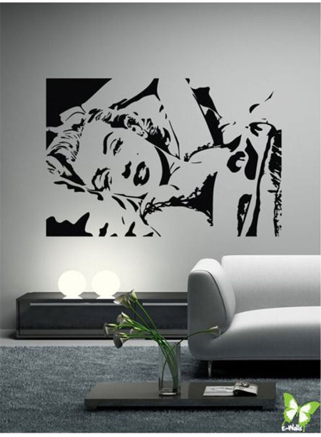 Marilyn Monroe - Large - Vinyl Wall Sticker Black 80X130cm