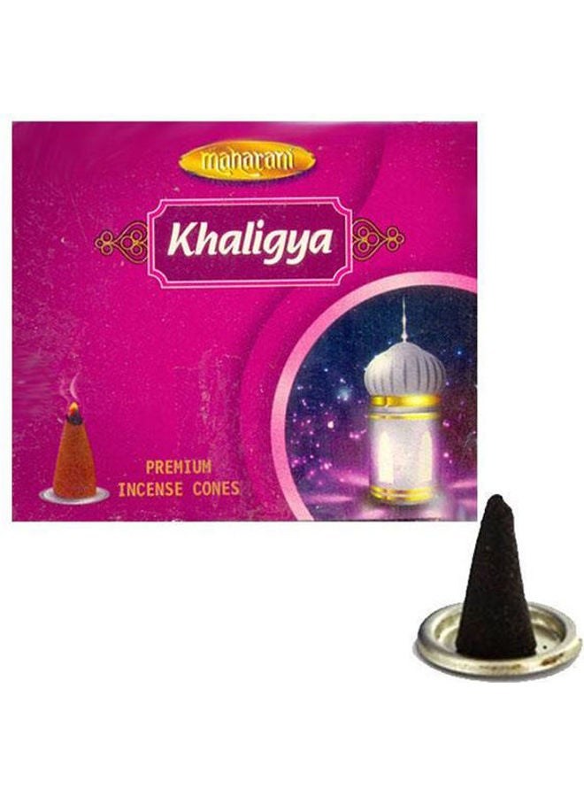 Premium Incense Cones - Gulf - 20 Cups And A Metal Plate multicolour