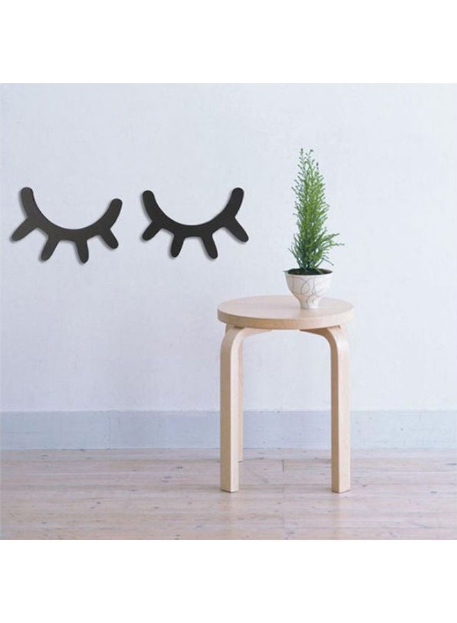 3D Wall Decoration Ins Nordic Style Wooden Diy Yelash Wall Decoration Children Bedroom Wall Decal Art Mural Black 11*15cm - Image 1