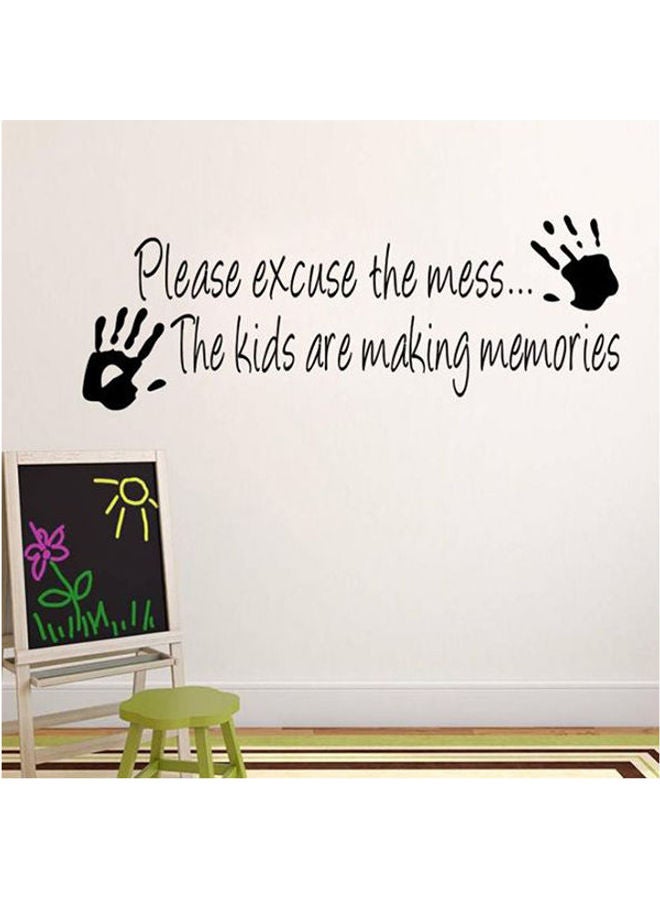 Child Wall Paste Sticker Decal Removable Home Design Wallpaper Poster Murals For Living Room,Bedroom & Tv Background Home Devor Wall Stickers Black 25X35cm - Image 1