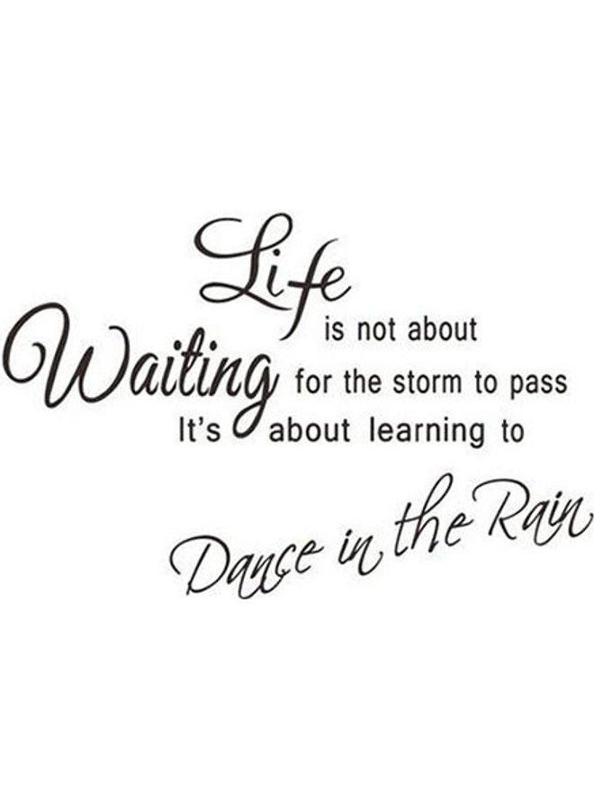 Life Is Short Decal Wall Quote Sayings Stickers Quotes Vinyl Inspirational Wall Decals Words Letters-8QZ1256 Black 30X60cm - Image 1