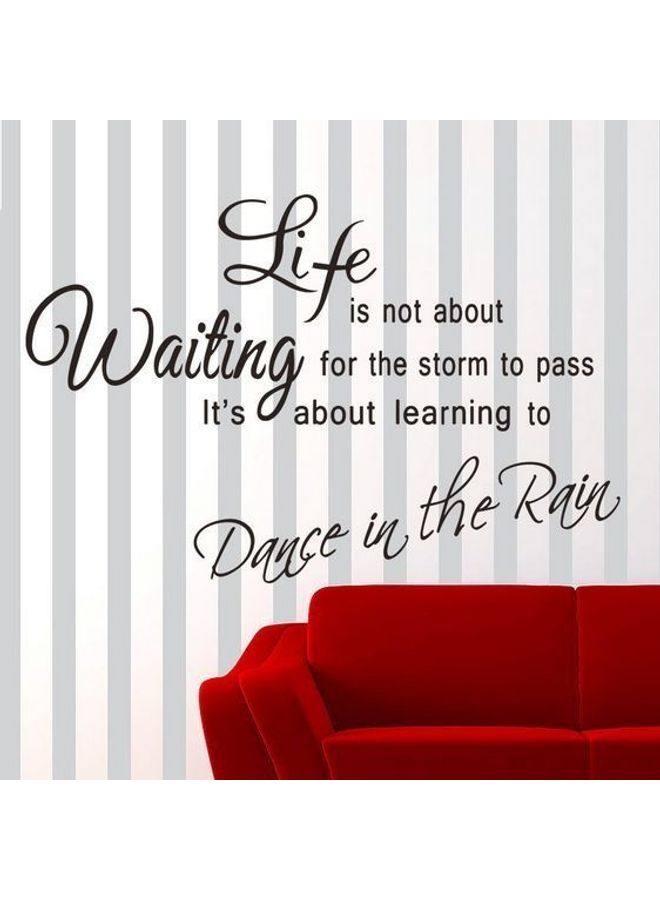 Life Is Short Decal Wall Quote Sayings Stickers Quotes Vinyl Inspirational Wall Decals Words Letters-8QZ1256 Black 30X60cm - Image 2
