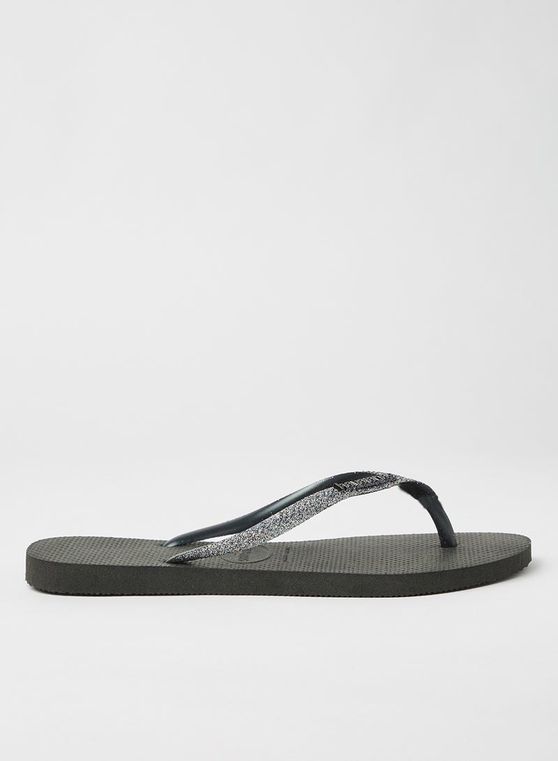 havaianas - Slim Glitter II Flip Flops Grey Metallic - Image 1