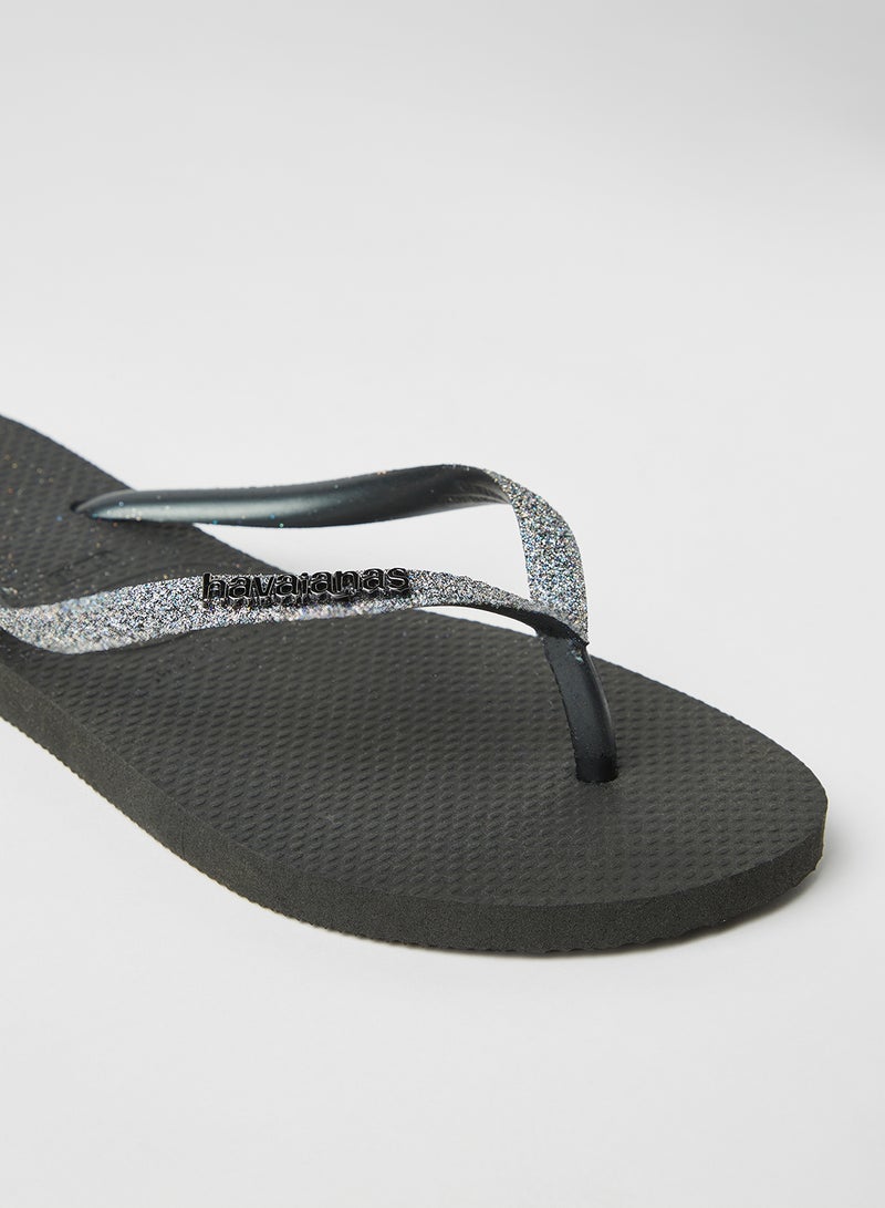 havaianas - Slim Glitter II Flip Flops Grey Metallic - Image 1