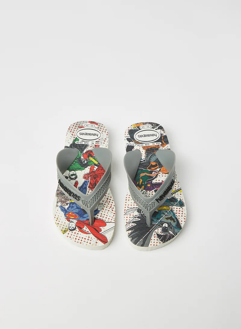 havaianas Kids Max Herois Flip Flops White